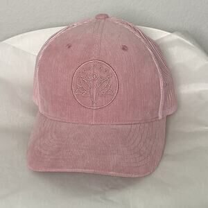 Pit Bull Cambridge Pink Corduroy Mesh Trucker Hat Y2K Embroidered Celestial Boho